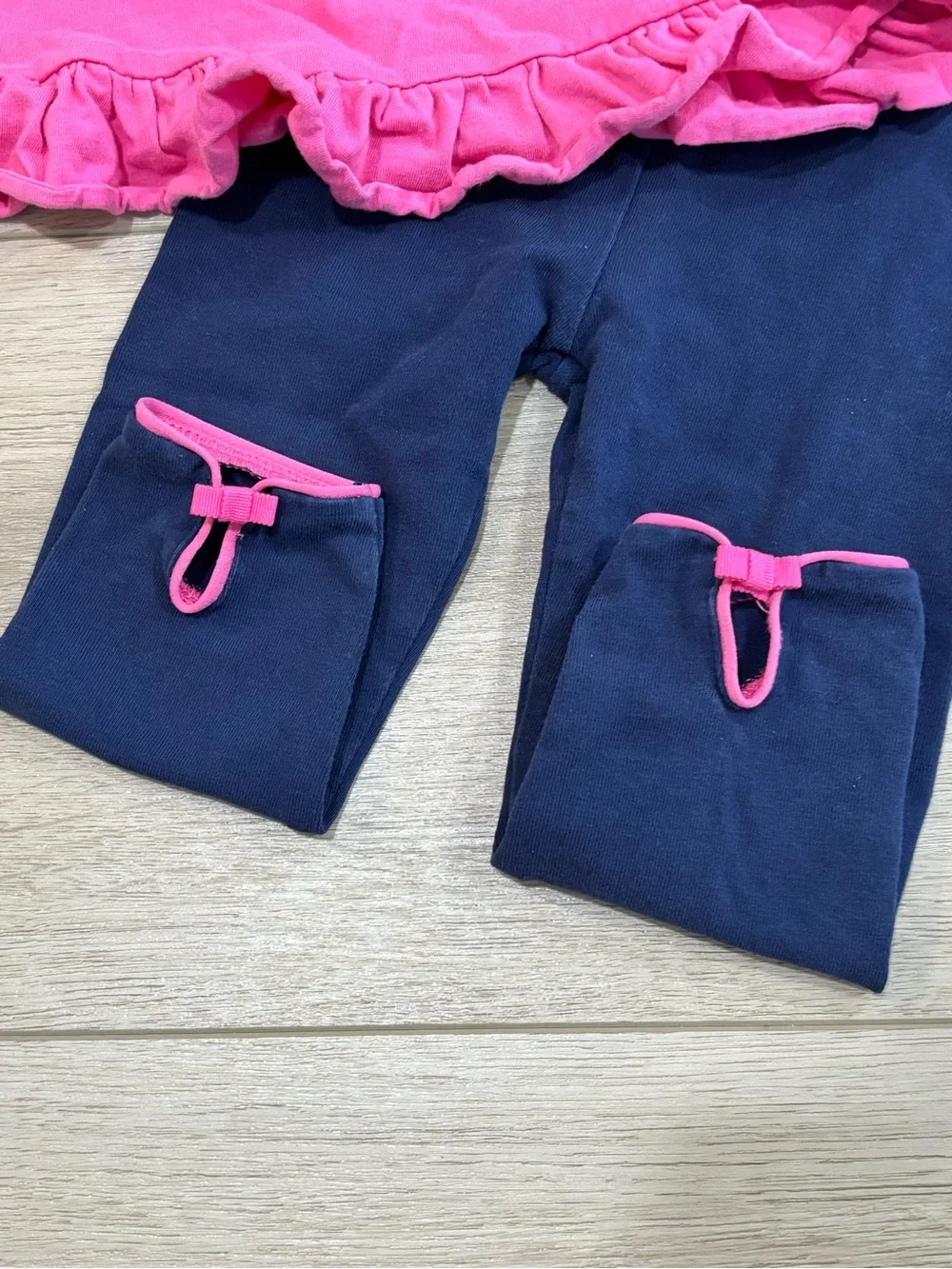 Ralph Lauren Pink and Navy Stripe 2-piece Set